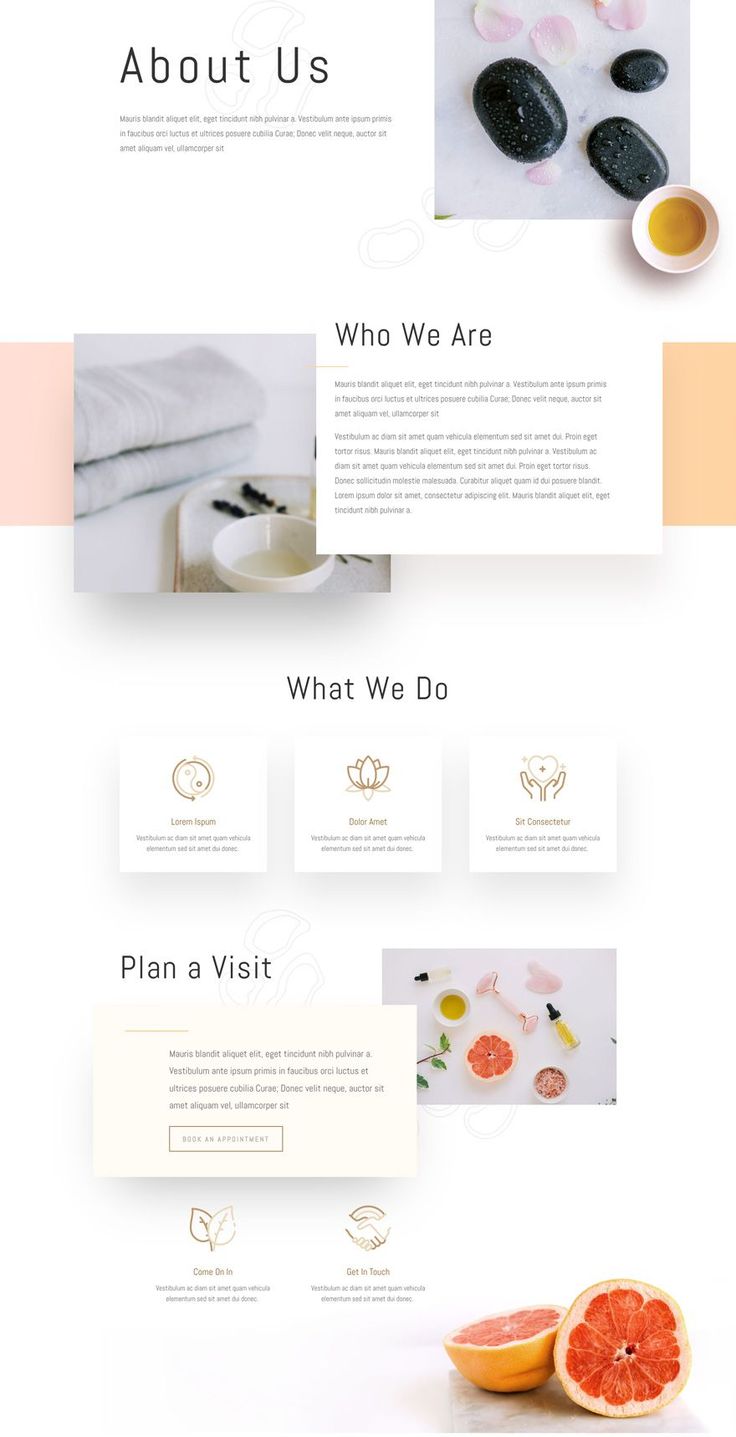 landing page